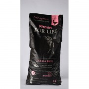 Сухий корм FITMIN FOR LIFE DUCK&RICE для собак з качкою та рисом 14 КГ