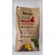 СУХИЙ КОРМ FITMIN PURITY KITTEN ДЛЯ КОШЕНЯТ ДО 12 МІС., ВАГІТНИХ І ГОДУЮЧИХ КІШОК 10 КГ