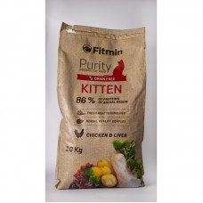 СУХИЙ КОРМ FITMIN PURITY KITTEN ДЛЯ КОШЕНЯТ ДО 12 МІС., ВАГІТНИХ І ГОДУЮЧИХ КІШОК 10 КГ