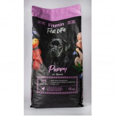 Сухий корм FITMIN FOR LIFE PUPPY для цуценят, вагітних та годуючих собак всіх порід NEW 12 КГ